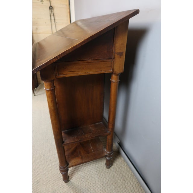 Wood Walnut Writing Desk, 19th Century For Sale - Image 7 of 12