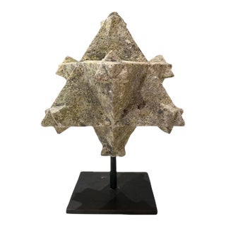 18th Century French Stone Star Polyhedra (2 Available) For Sale