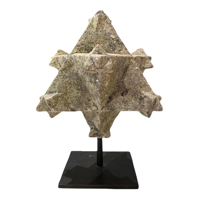 18th Century French Stone Star Polyhedra (2 Available) For Sale