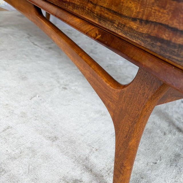 Figured Walnut Sideboard by Alfred Cox, 1960s For Sale - Image 10 of 16