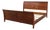 Ethan Allen Avenue King Size Cherry Modern Sleigh Bed For Sale