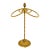 Vintage Gold Finished Metal Three-Ring Guest Towel Holder – Hollywood Regency / Neoclassical For Sale