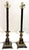 Great pair of vintage French style tole lamps from the late 20th century. Each is made of heavy metal and painted in...