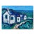 Ocean's Edge Cottages - Impressionistic Oil Landscape Painting For Sale