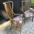 Pair of Hooker Sanctuary Tall Spindle Arm chairs with custom Ralph Lauren floral upholstery. With a casual chic spin on...