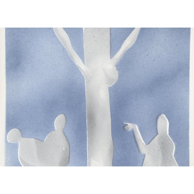 1960s Ernst Bräuer, Crucifixion in Blue, 1962, Signed, 1962, Lithograph For Sale - Image 5 of 11