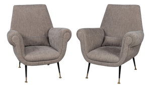 20th Century Italian Armchairs Attibuted to Gigi Radice for Minotti, 1960s, Set of 2