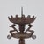 Brown Pair of Early 20th Century Renaissance Revival Iron Pricket Sticks For Sale - Image 8 of 9