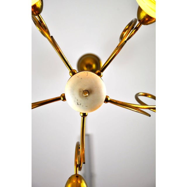Metal Mid-Century Sputnik Ceiling Lamp For Sale - Image 7 of 11