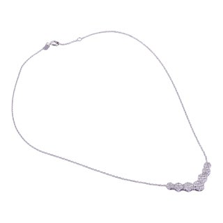 Diamond 14kw Stationary Pendant Necklace For Sale