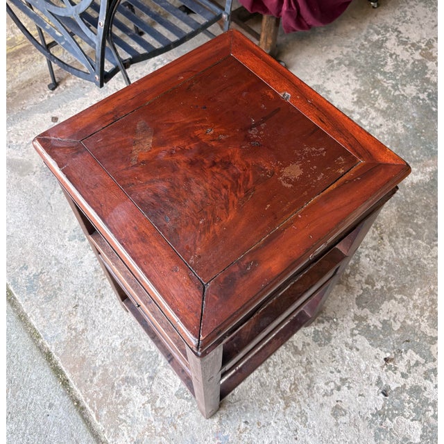 Antique Chinese Qing Dynasty 19thC Chow Tea Table Cracked Ice Motif For Sale - Image 11 of 12