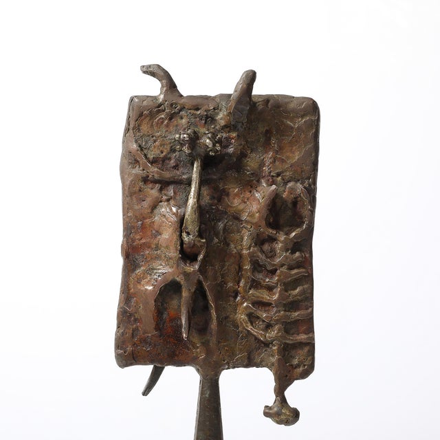 Brutalist Iron & Steel Sculpture Entitled "Reliquary" Signed Lindsey Decker For Sale - Image 10 of 17
