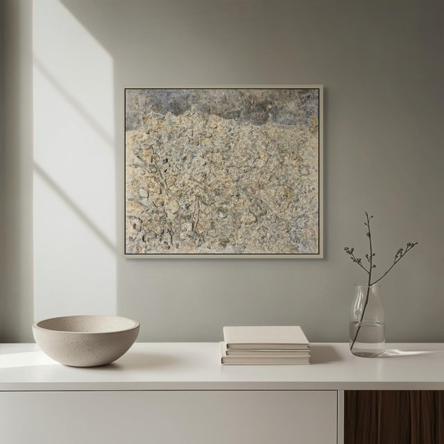 Contemporary Original Abstract High Relief Neutral Palette Landscape Oil Painting For Sale - Image 3 of 10