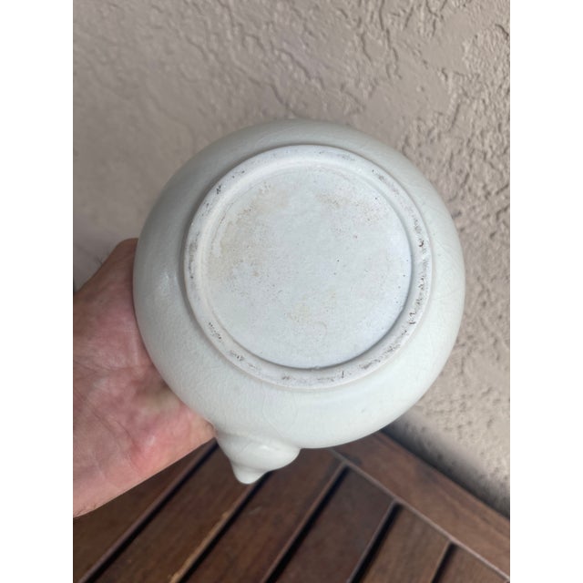 1920s 1920s Japanese Kyushu Style White Matte Teapot For Sale - Image 5 of 6