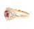 Contemporary Roshe Jewels Ruby Ring With Natural Diamonds 14Karat Yellow Gold Ring 1.75 Carat, Size 7 For Sale - Image 3 of 8