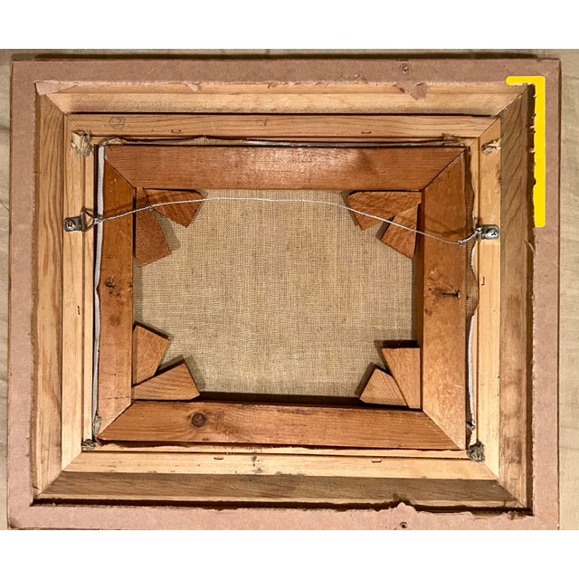 Coastal Dune Landscape Painting, American School 20th Oil on Canvas Century, Gilt Frame Seascape For Sale - Image 9 of 9