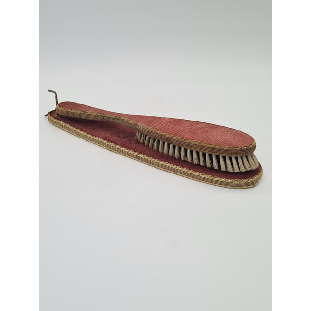 Vintage Clothes Brush in Upholstered Case, 1950s-1970s For Sale - Image 4 of 10
