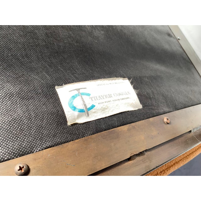 Metal Early Rare Vintage Milo Baughman "Armless" Architectural Bronze Lounge Chair For Sale - Image 7 of 7