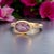 1990s Natural Amethyst Diamond Ring Size 6.5 14k Y Gold 1.87 TCW Certified For Sale - Image 5 of 11