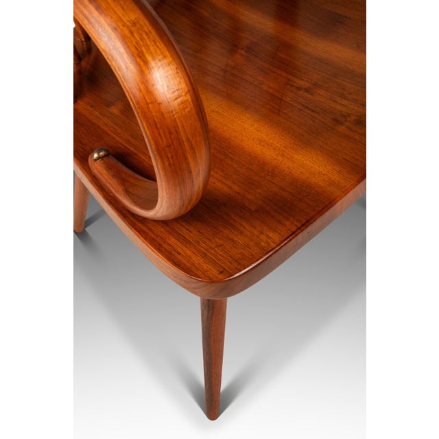 Set of Four (4) Mid-Century Modern Windsor "Centennial" Dining Armchairs in Solid Walnut Attributed to Kipp Stewart for Drexel, Usa, C. 1960's For Sale - Image 18 of 18