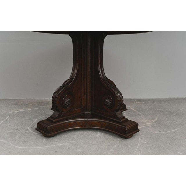 Late 19th Century Historicist Table in Oak For Sale - Image 15 of 17