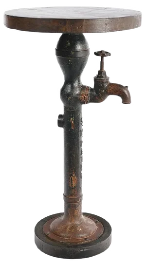 Bolster Fountain in Iron and Wood