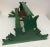 1930s Handmade Kitchen Shelf With Tulip Flowers Folk Art For Sale - Image 4 of 12
