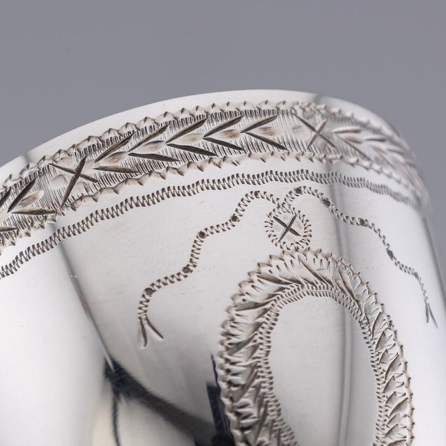 20th Century Elizabeth II Silver Punch Set by C. J. Vander, 1973, Set of 8 For Sale - Image 15 of 18