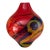 Signed Ioan Nemțoi Romanian Hand-Blown Multicolor Art Glass Vase Circa 1990 For Sale