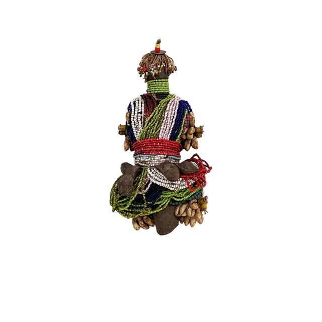 Namchi Namji Beaded Fertility Doll Cameroon 9" H For Sale - Image 9 of 10