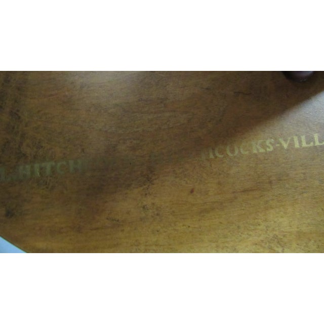 Brown 1980s Hitchcock Drop-Leaf End Table Farmhouse For Sale - Image 8 of 9