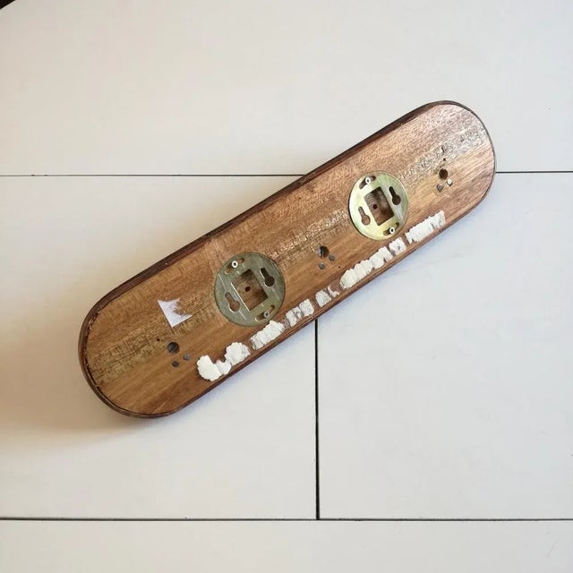 Wall-Mounted Coat Rack with Three Hooks in Cane and Rattan For Sale - Image 3 of 8