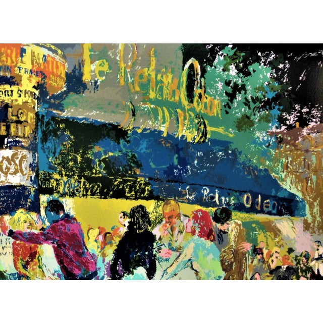 Printmaking Materials LeRoy Neiman, Left Bank Cafe, Paris, 1987 For Sale - Image 7 of 10