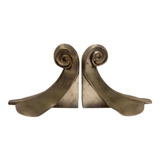 Art Deco Palm Tree Leaves Bookends For Sale