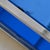 Italian Blue Glass + Chrome Coffee Table Attributed to Cristal Arte, 1970s For Sale In Chicago - Image 6 of 8