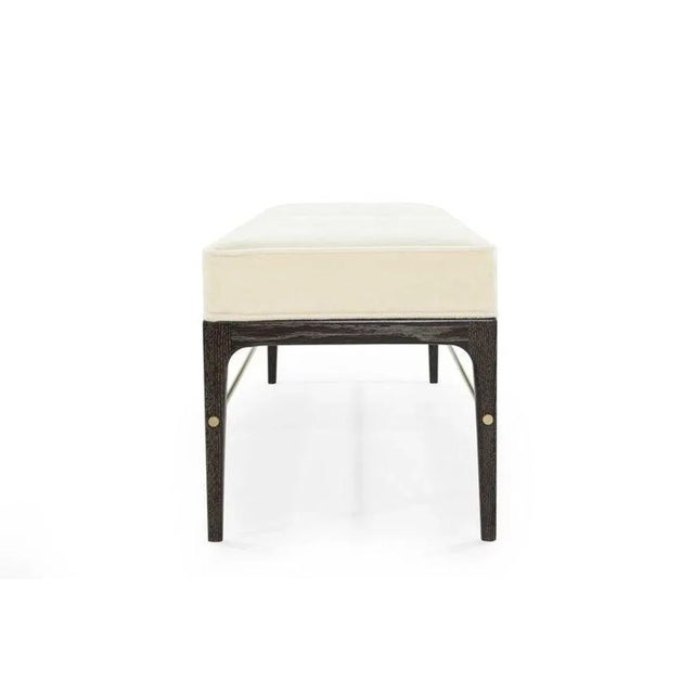 Linear Bench in Black Ceruse Series 48 by Stamford Modern For Sale - Image 4 of 12