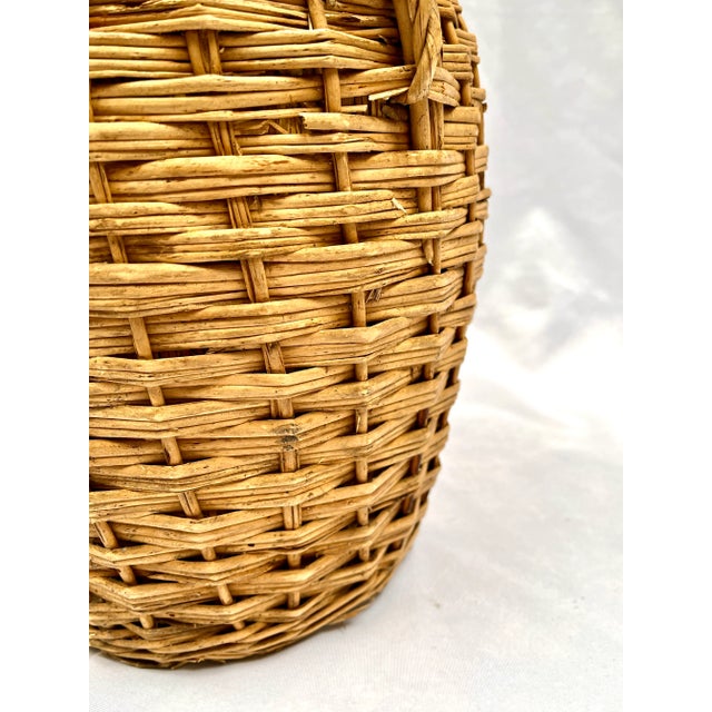 Early 20th Century Wicker Wrapped German Demijohn Bottle For Sale - Image 11 of 13