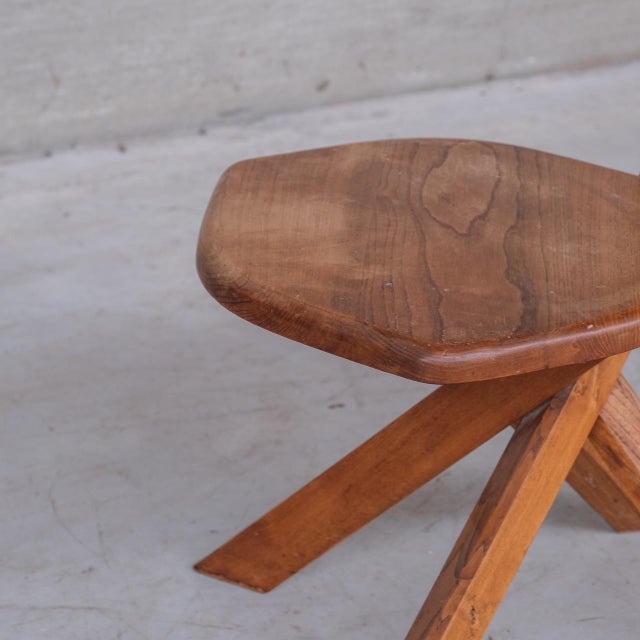 Mid-Century French Elm S34 Chair from Pierre Chapo, 1970s For Sale - Image 13 of 15
