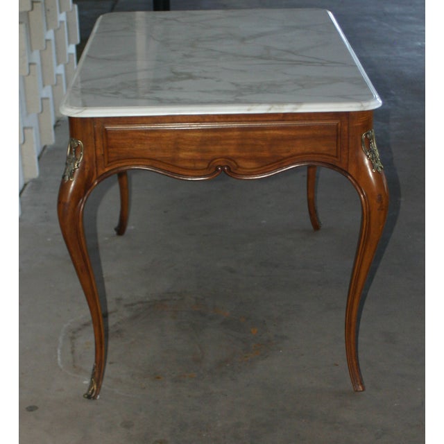 Drexel White Marble Accent Table Chairish