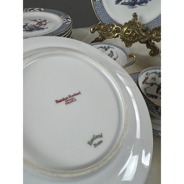 20th Century Coffee Service for 6 in Porcelain from Haviland Limoges, Set of 22 For Sale - Image 6 of 9