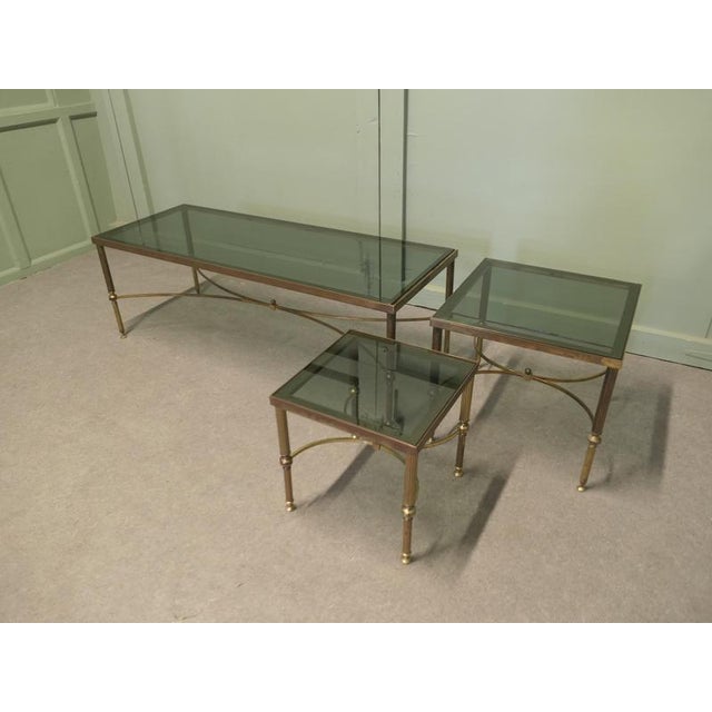 Vintage Occasional Coffee Tables in Brass, 1970, Set of 3 For Sale - Image 6 of 8