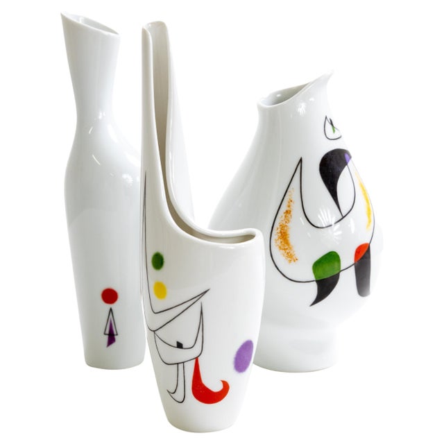 1960s Set of Three Rosenthal Porcelain Vases For Sale - Image 11 of 18