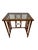 Tan Vintage Burnt Bamboo Rattan Nesting Tables With Glass Tops, Set of 3, C. 1970s For Sale - Image 8 of 17