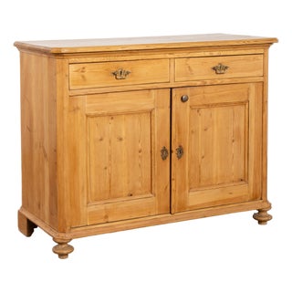 19th Century Danish Pine Sideboard Cabinet For Sale