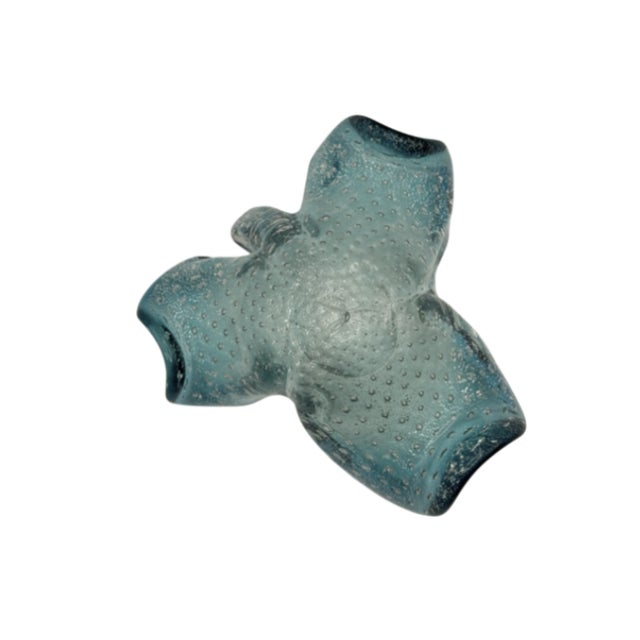 Vintage Mid-Century Modern Murano glass decorative dish attributed to Fratelli Toso, featuring an organic, sculptural...
