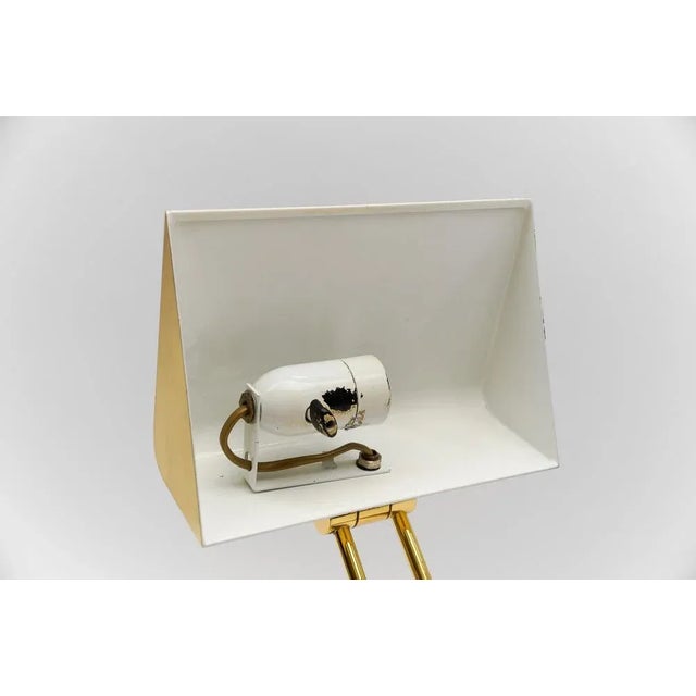 Golden Bankers Table Lamp on Marble Foot, 1960s For Sale - Image 12 of 13