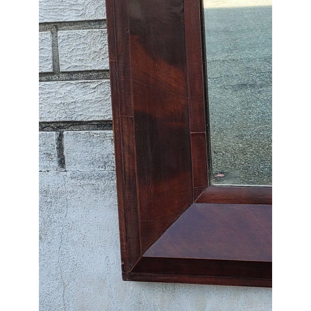 American Empire Flame Mahogany Mirror For Sale - Image 13 of 17