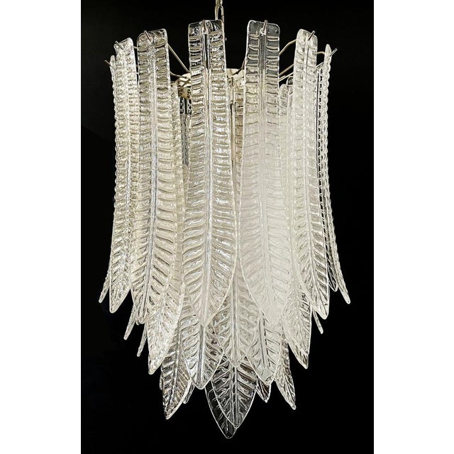 Large Italian Murano Felci Glass Chandelier with 41 Glasses, 1990s For Sale - Image 3 of 18