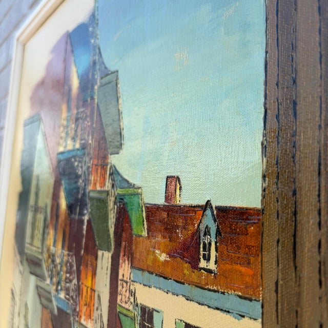 Joseph Kadanec Framed Painting, Mid-Century, Circa 1960s For Sale - Image 9 of 12