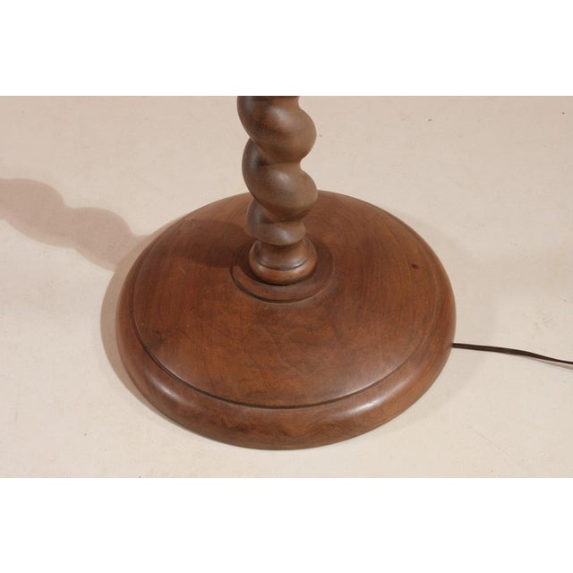 French Sculptural Floor Lamp in Twisted Wood, 1930s For Sale - Image 11 of 12